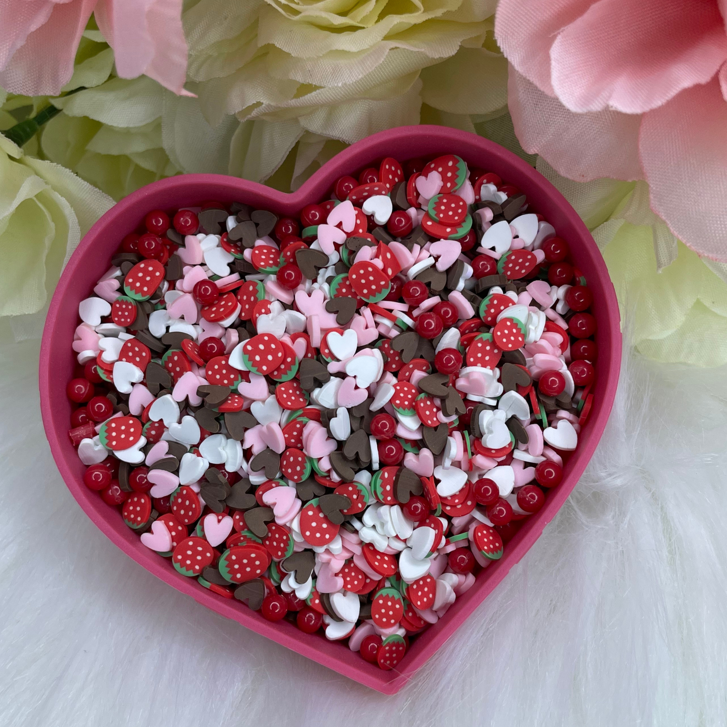 Polymer Clay Mix - Valentines Day Strawberry