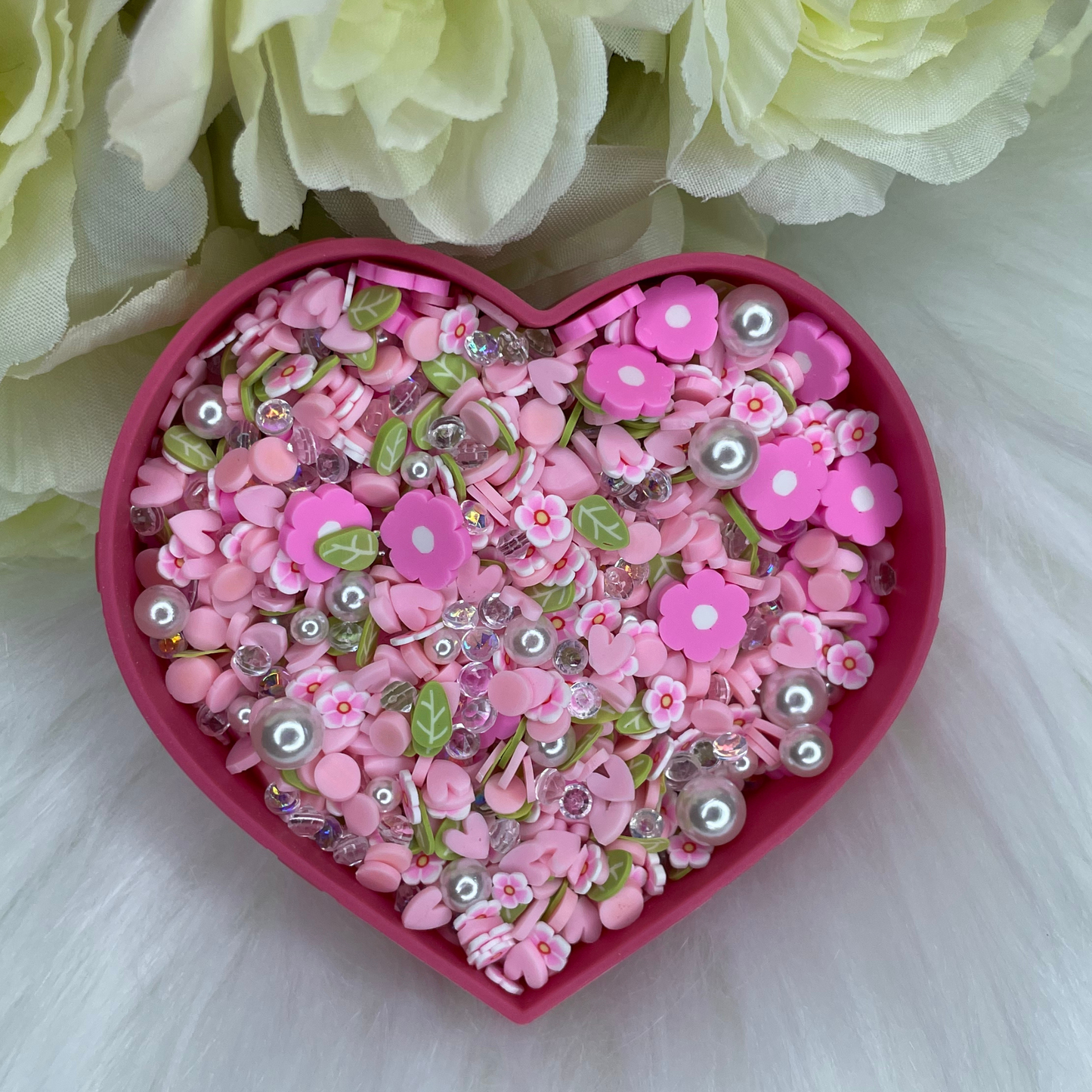 Polymer Clay Mix - Pink Flower