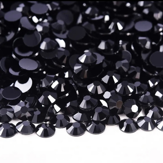 Jelly Rhinestones - Black Non AB