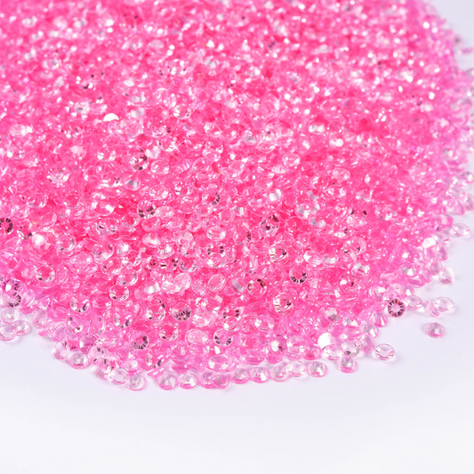 Non AB Transparent Rhinestones - Pink