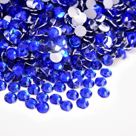 Non Hotfix Silver Back Rhinestones - Sapphire.SB