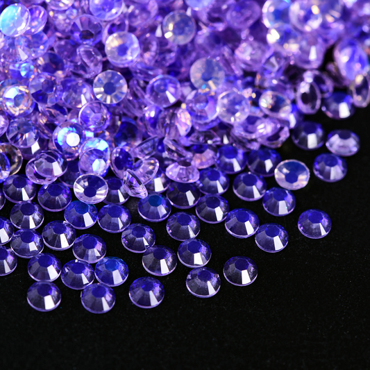 Transparent Aurora Rhinestones - Lilac