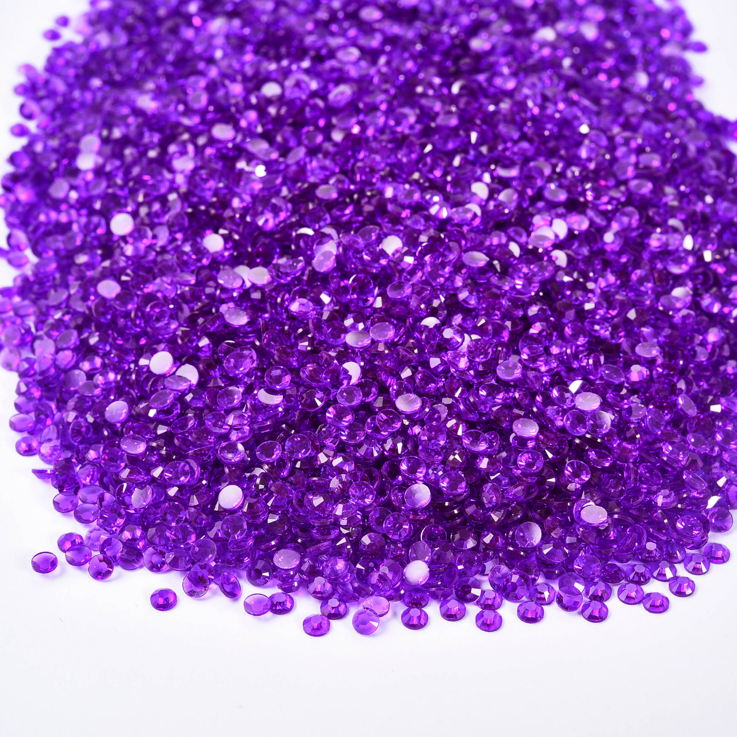 Non AB Transparent Rhinestones - Purple