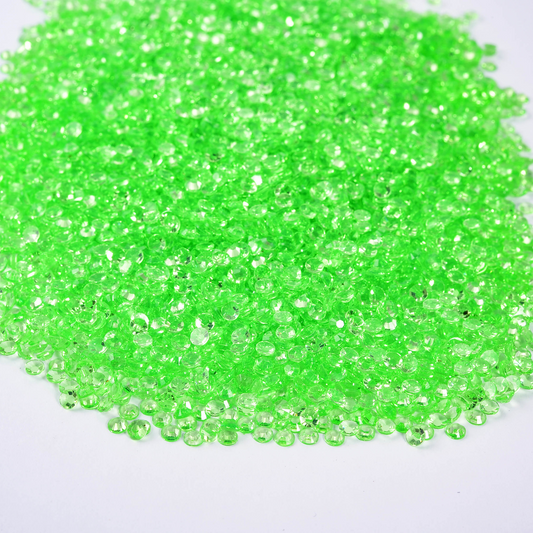 Non AB Transparent Rhinestones - Lemon Green