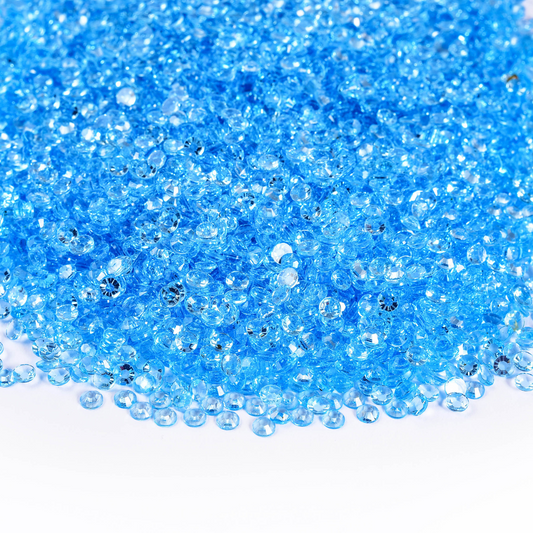 Non AB Transparent Rhinestones - Blue