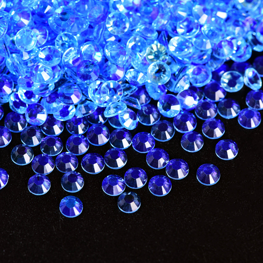 Transparent Aurora Rhinestones - Light Sapphire