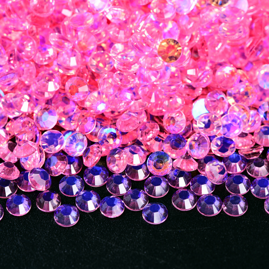 Transparent Aurora Rhinestones - Light Pink