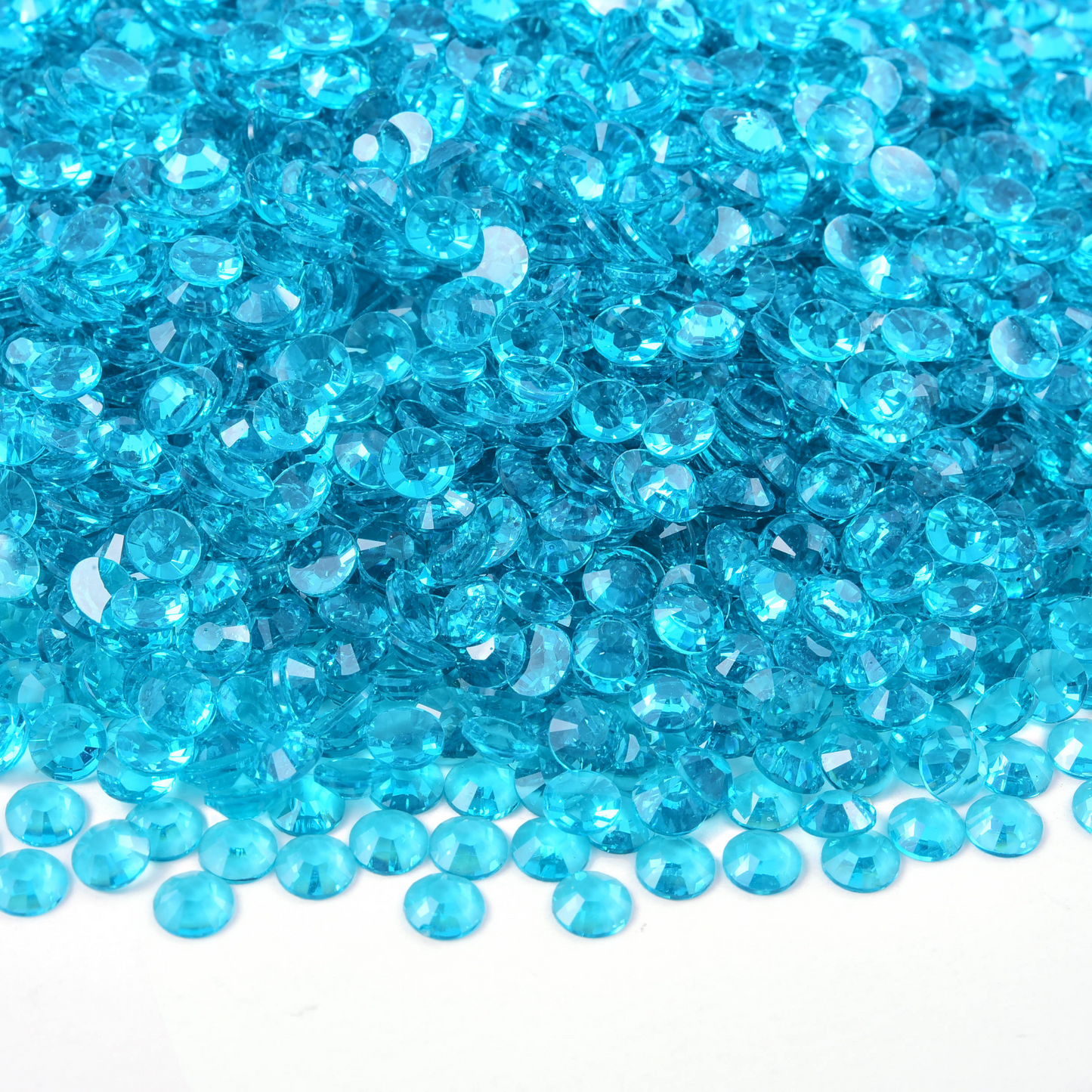 Non AB Transparent Rhinestones - Turquoise