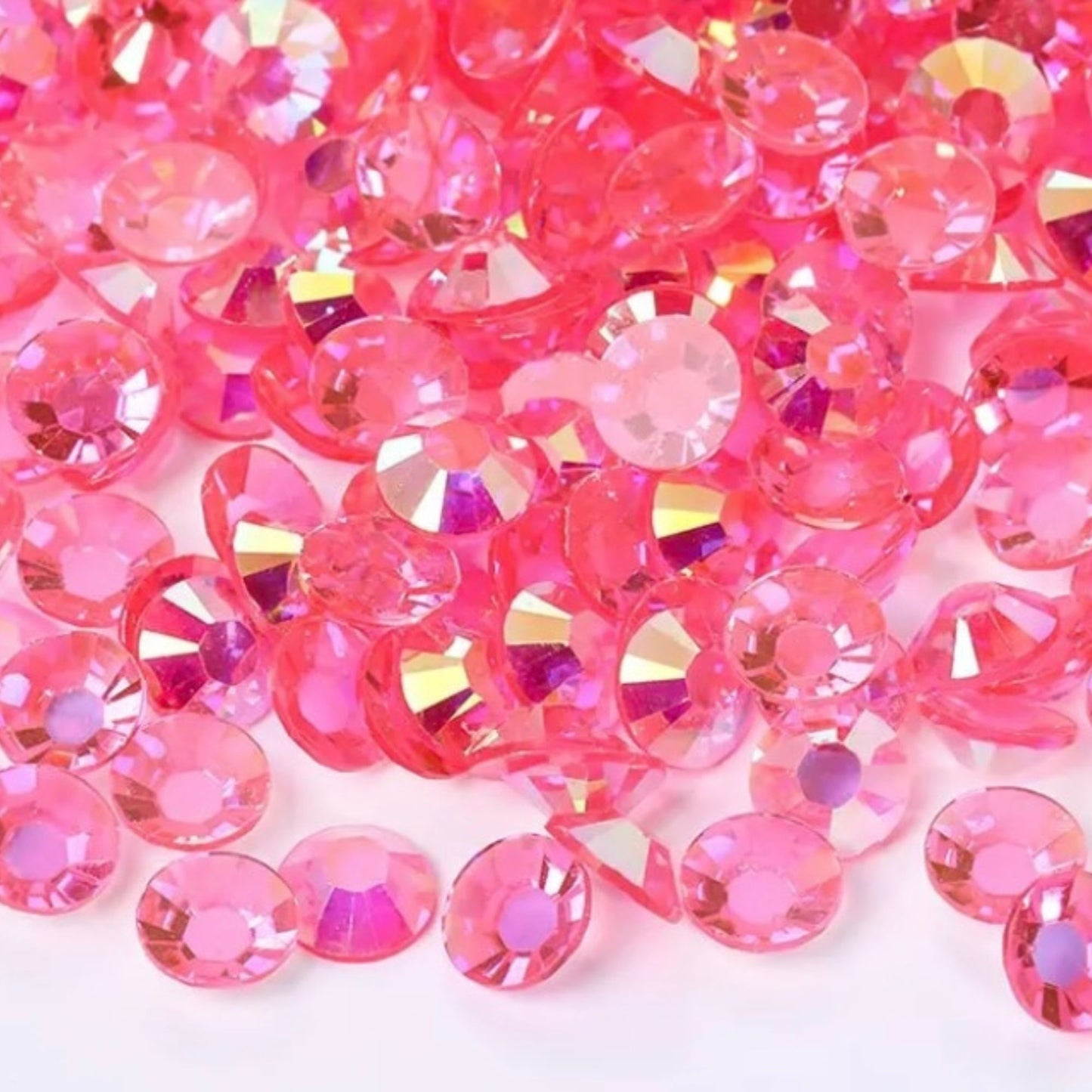 Transparent AB Rhinestones - Fuchsia